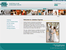 Tablet Screenshot of jukeboxexpress.com